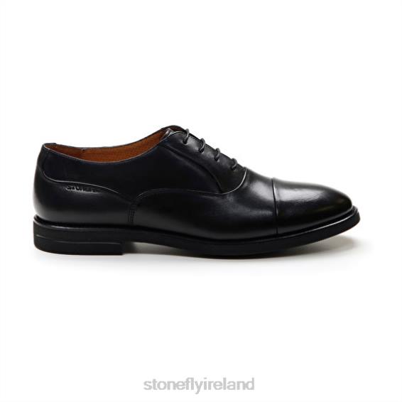 B6RB346 CALVIN 8 CALF LTH Black Stonefly Men Shoes