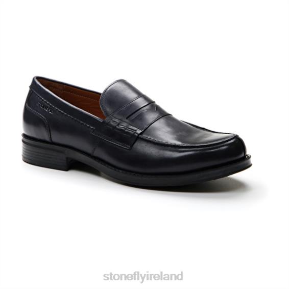 B6RB295 BLISS 1 CALF LTH Night Blue Stonefly Men Shoes