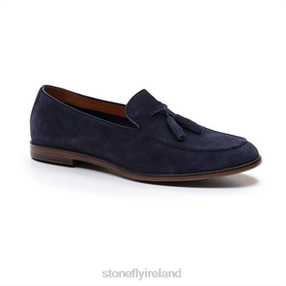 B6RB311 STEVE 2 WASHED VELOUR Dark Blue Stonefly Men Shoes