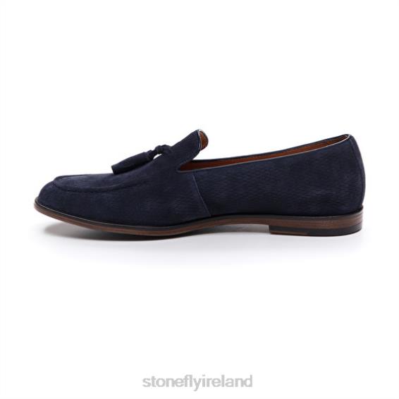 B6RB311 STEVE 2 WASHED VELOUR Dark Blue Stonefly Men Shoes