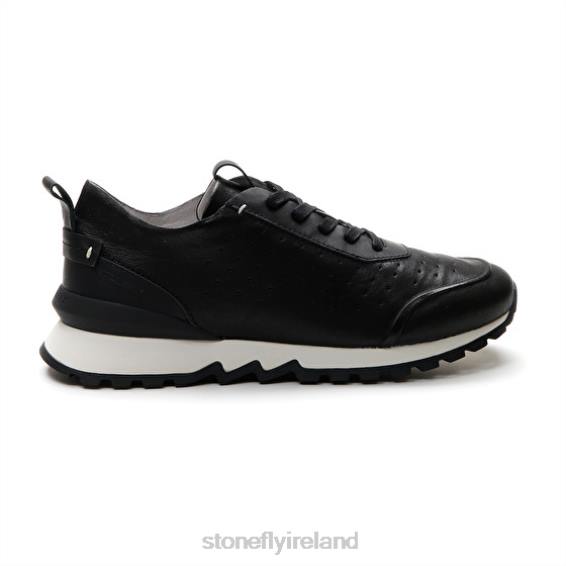B6RB341 SIMPLY MAN 6 WASHED GOAT Black Stonefly Men Shoes