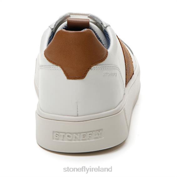 B6RB353 POWER 1 NAPPA LTH/PRINT CALF LTH Brown/White Stonefly Men Shoes