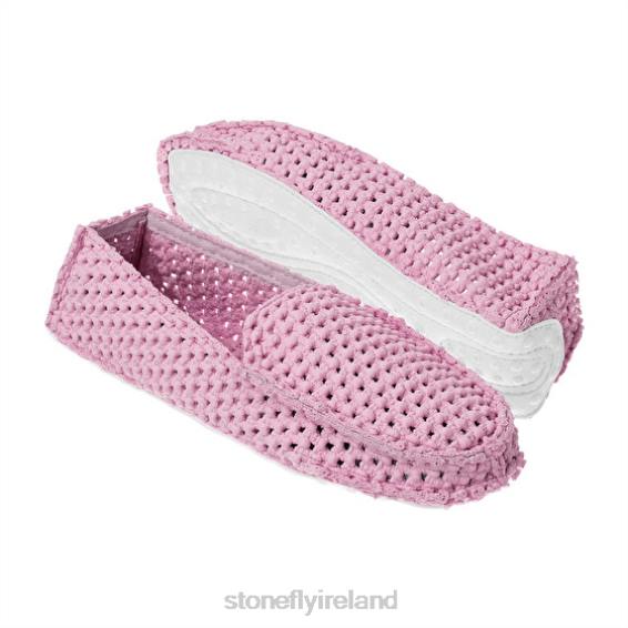 B6RB388 PLANET Barely Pink/Bright White Stonefly Unisex Slides
