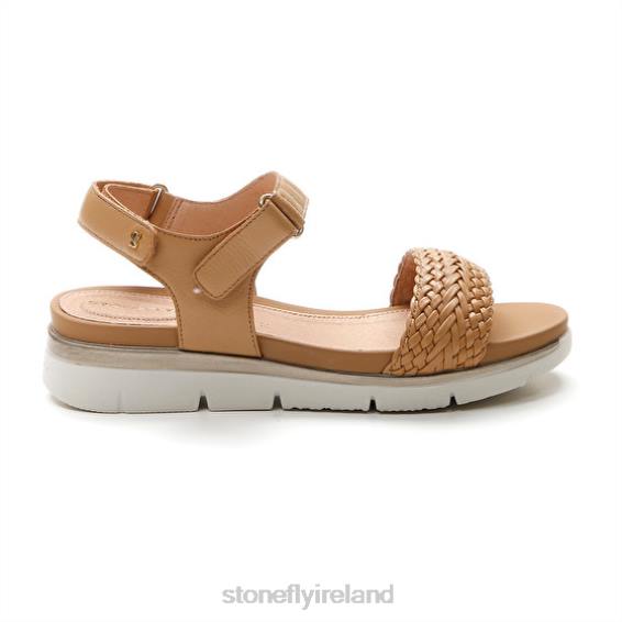 B6RB129 ELODY 21 EMBOSSED/NAPPA LTH 220 Stonefly Women Sandals