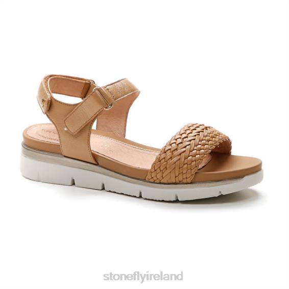 B6RB129 ELODY 21 EMBOSSED/NAPPA LTH 220 Stonefly Women Sandals