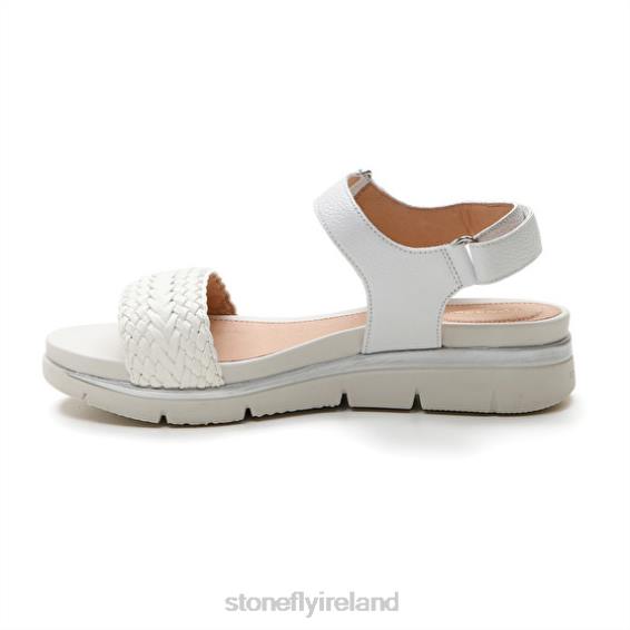 B6RB130 ELODY 21 EMBOSSED/NAPPA LTH White Stonefly Women Sandals