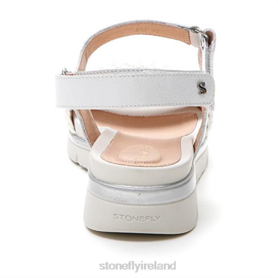 B6RB130 ELODY 21 EMBOSSED/NAPPA LTH White Stonefly Women Sandals