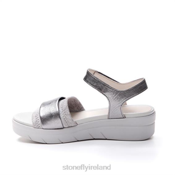 B6RB144 AQUA III 7 TEX/LAMINATED LTH Sliver Stonefly Women Sandals
