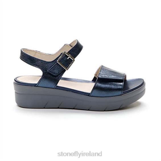 B6RB149 AQUA III 2 LAMINATED Night Blue Stonefly Women Sandals