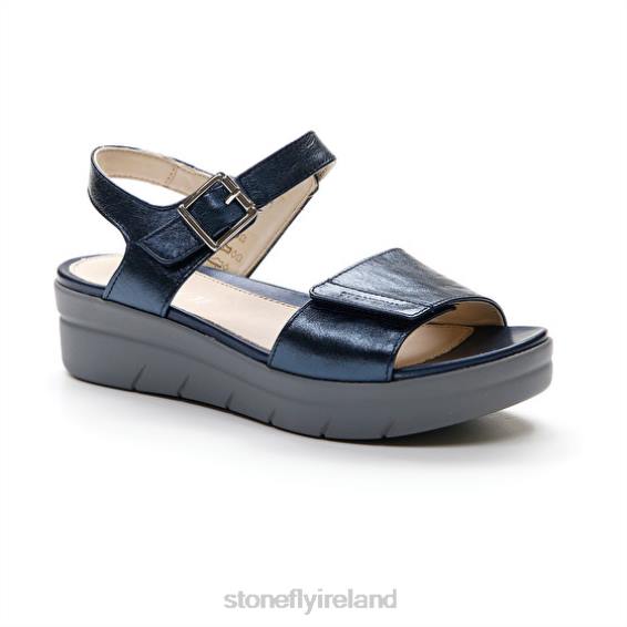 B6RB149 AQUA III 2 LAMINATED Night Blue Stonefly Women Sandals
