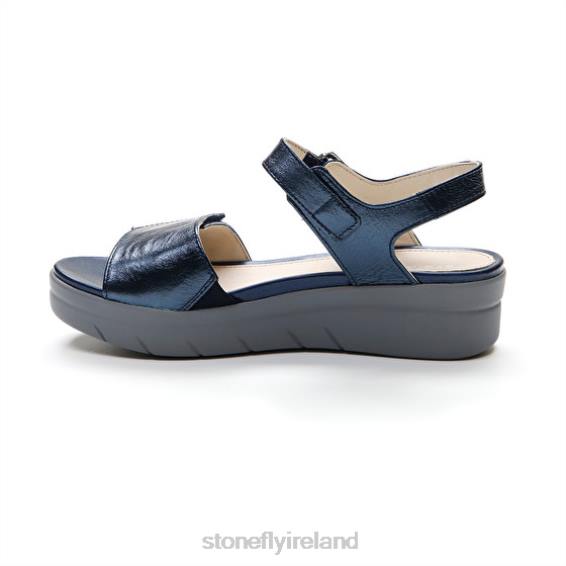 B6RB149 AQUA III 2 LAMINATED Night Blue Stonefly Women Sandals