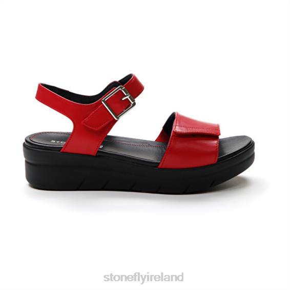 B6RB153 AQUA III 2 NAPPA Tango Red Stonefly Women Sandals
