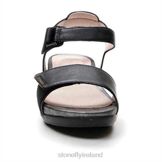 B6RB158 EVE 29 NAPPA LTH/LYCRA Black Stonefly Women Sandals