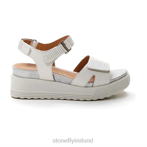 B6RB164 PARKY 15 NAPPA LTH White Stonefly Women Sandals