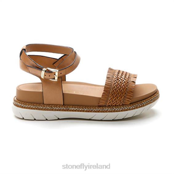 B6RB174 KERRIE 3 CALF LTH/EMBOSSED S. 49 Stonefly Women Sandals