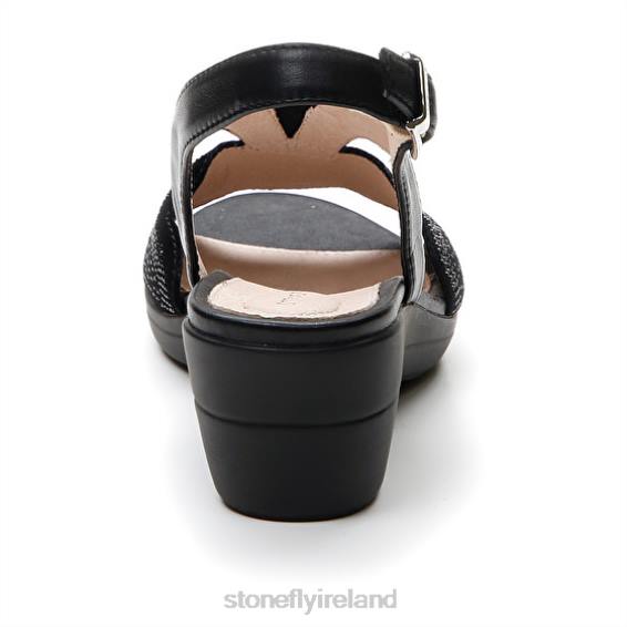 B6RB257 VANITY III 30 GOAT SUEDE/NAPPA LTH Black Stonefly Women Sandals