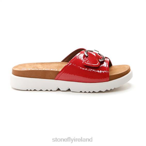 B6RB240 RIVA 5 PATENT 2Ff Stonefly Women Slides