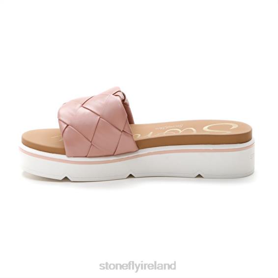 B6RB247 LIBERTY 6 S. EMBOSSED Grey Pink Stonefly Women Slides