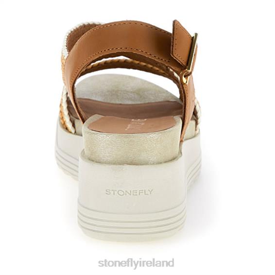 B6RB184 PARKY 17 EMBOSSED S./CALF LTH Brown Stonefly Women Sandals