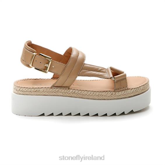B6RB192 ARIEL 3 NAPPA LTH Cream Stonefly Women Sandals