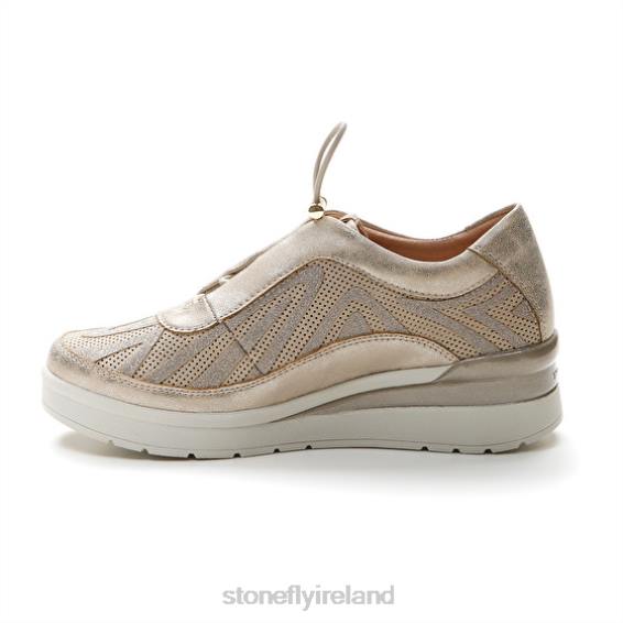 B6RB104 CREAM 38 VELOUR/S.LAMINATED Goat Brown Stonefly Women Shoes