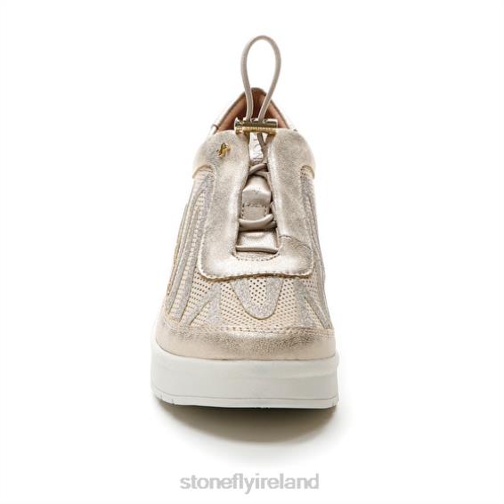 B6RB104 CREAM 38 VELOUR/S.LAMINATED Goat Brown Stonefly Women Shoes