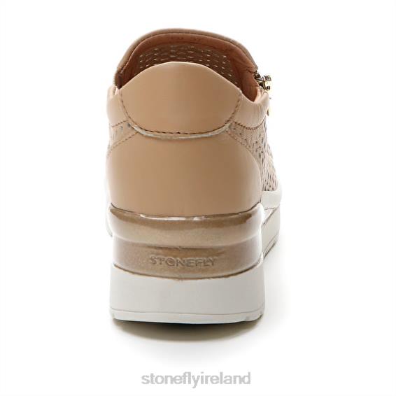 B6RB90 CREAM 25 NAPPA LTH Light Brown Stonefly Women Shoes