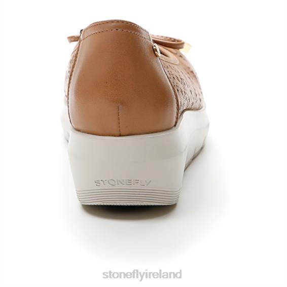 B6RB115 PLUME 12 NAPPA LTH Light Brown Stonefly Women Shoes