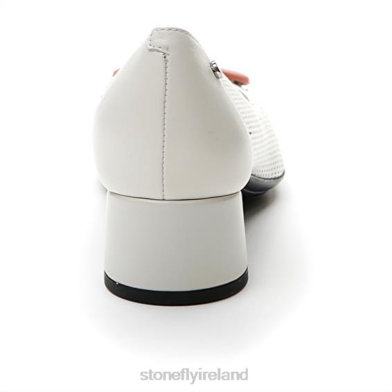 B6RB77 LILLY 15 NAPPA LTH White/Orange Stonefly Women Shoes