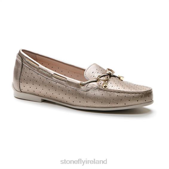 B6RB12 CAPRI III 1 LAMINATED LTH Metal Fizz Stonefly Women Shoes