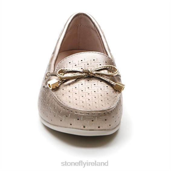 B6RB12 CAPRI III 1 LAMINATED LTH Metal Fizz Stonefly Women Shoes