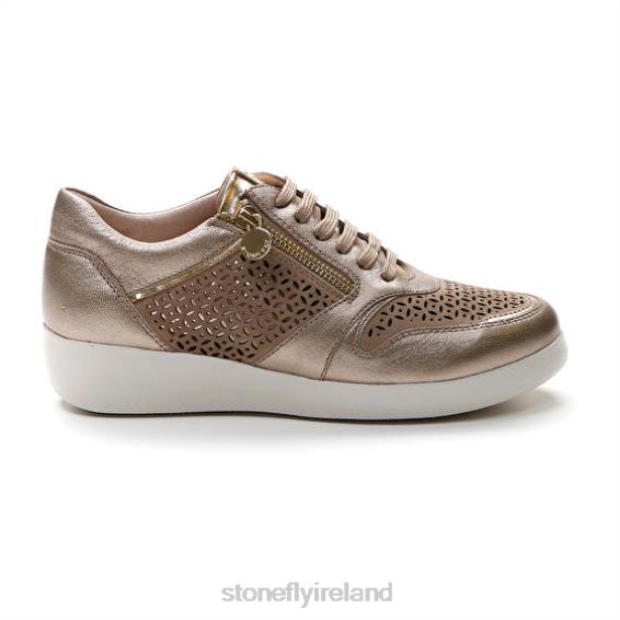 B6RB100 PASEO IV 27 LAMINATED LTH/VELOUR Champagne Stonefly Women Shoes