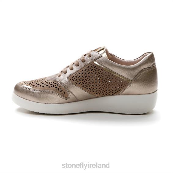 B6RB100 PASEO IV 27 LAMINATED LTH/VELOUR Champagne Stonefly Women Shoes