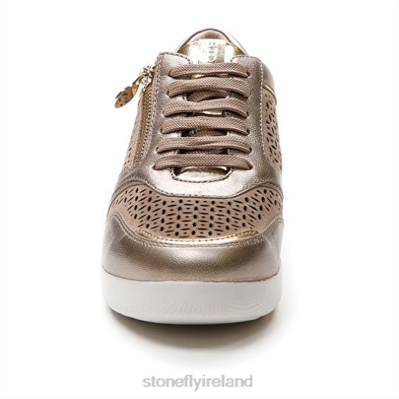 B6RB100 PASEO IV 27 LAMINATED LTH/VELOUR Champagne Stonefly Women Shoes