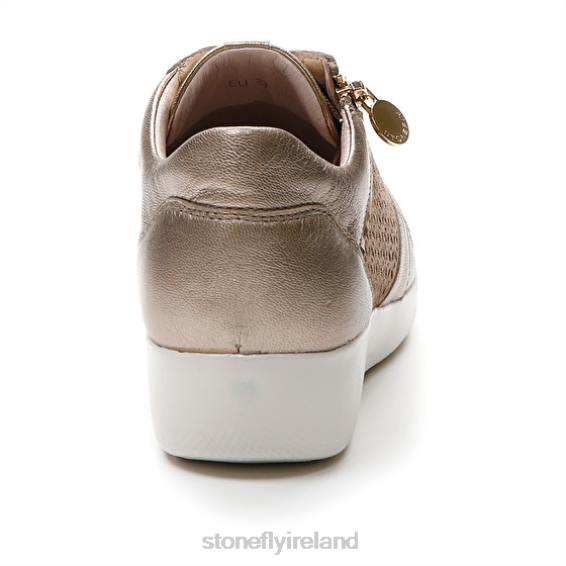 B6RB100 PASEO IV 27 LAMINATED LTH/VELOUR Champagne Stonefly Women Shoes