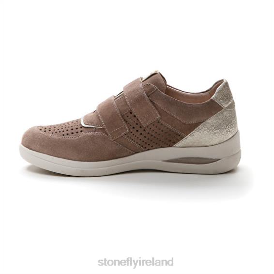 B6RB107 AURORA 16 VELOUR Grey Pink/Sliver Stonefly Women Shoes