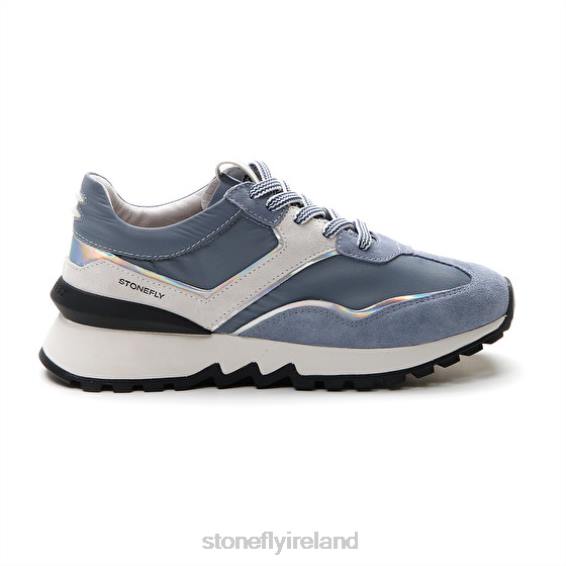 B6RB38 SIMPLY LADY 4 VELOUR/TEXTILE Blue Stonefly Women Shoes