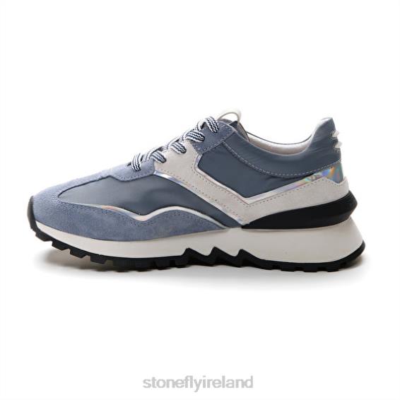 B6RB38 SIMPLY LADY 4 VELOUR/TEXTILE Blue Stonefly Women Shoes