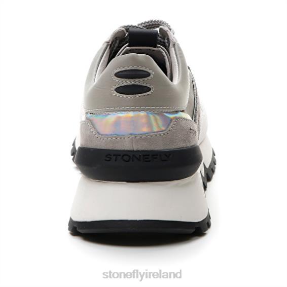 B6RB39 SIMPLY LADY 4 VELOUR/TEXTILE Glacier Gray Stonefly Women Shoes
