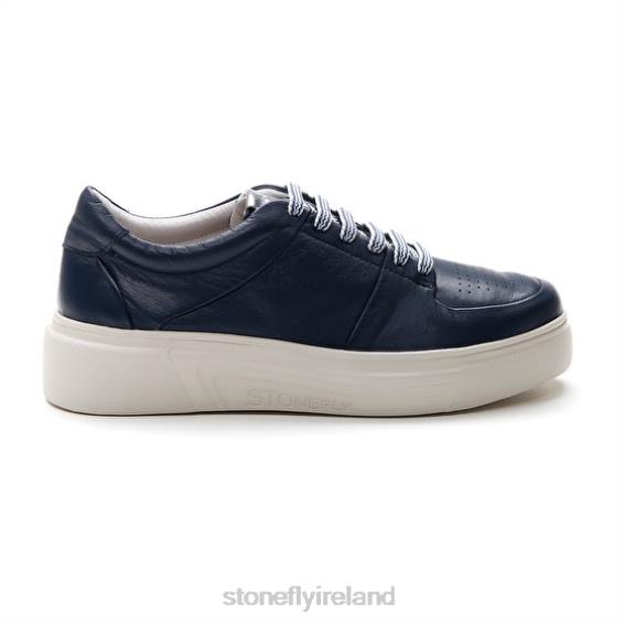 B6RB42 ALLEGRA 10 NAPPA LTH Dark Blue Stonefly Women Shoes