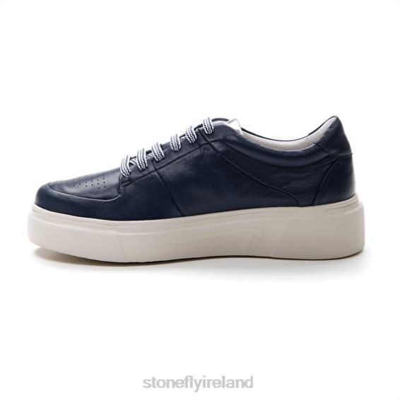 B6RB42 ALLEGRA 10 NAPPA LTH Dark Blue Stonefly Women Shoes