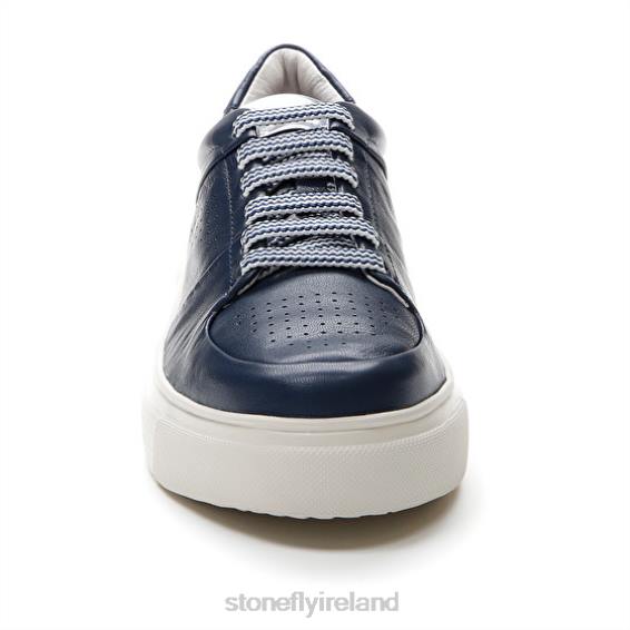 B6RB42 ALLEGRA 10 NAPPA LTH Dark Blue Stonefly Women Shoes