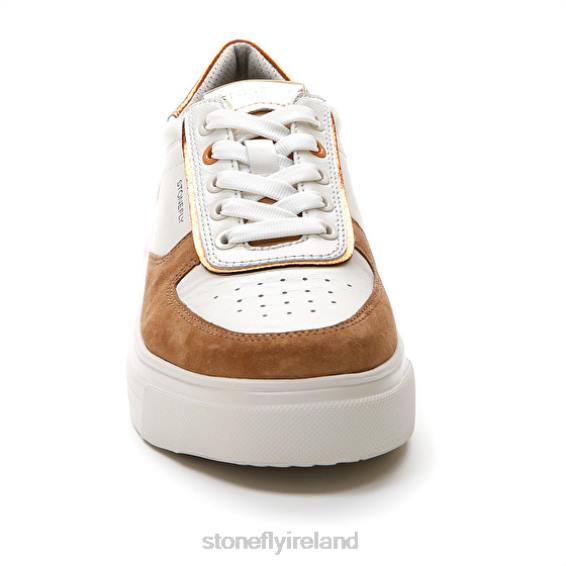 B6RB44 ALLEGRA 11 VELOUR/NAPPA LTH Brown/White Stonefly Women Shoes