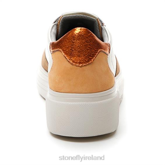 B6RB44 ALLEGRA 11 VELOUR/NAPPA LTH Brown/White Stonefly Women Shoes