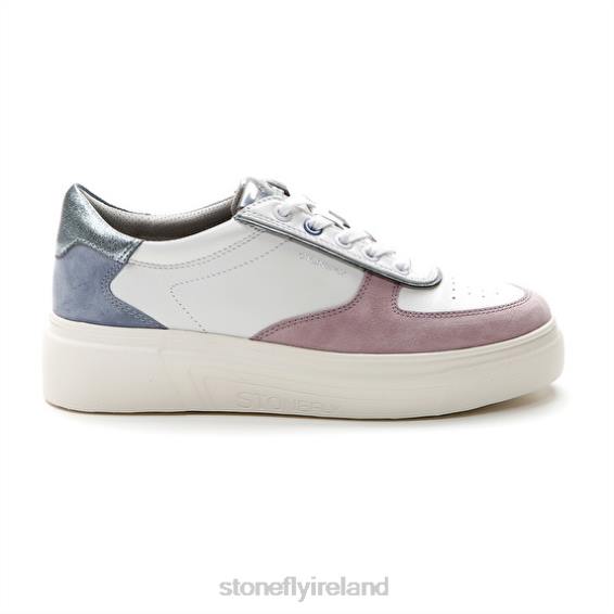 B6RB45 ALLEGRA 11 VELOUR/NAPPA LTH Blue/Purple/White Stonefly Women Shoes