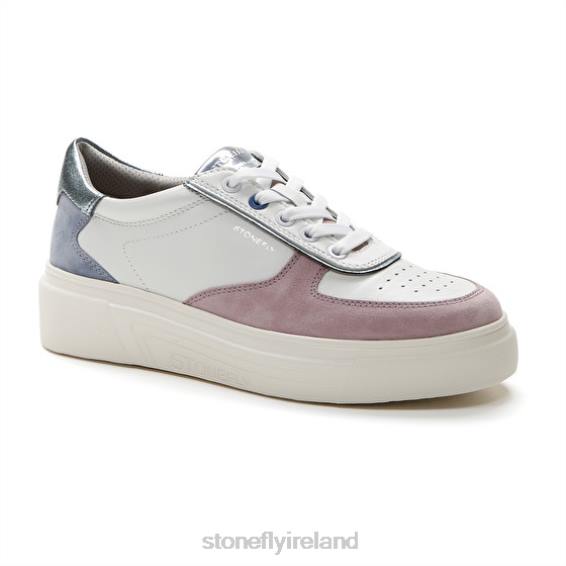 B6RB45 ALLEGRA 11 VELOUR/NAPPA LTH Blue/Purple/White Stonefly Women Shoes