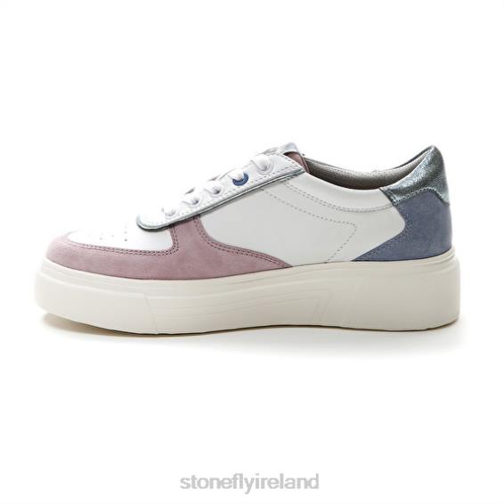 B6RB45 ALLEGRA 11 VELOUR/NAPPA LTH Blue/Purple/White Stonefly Women Shoes