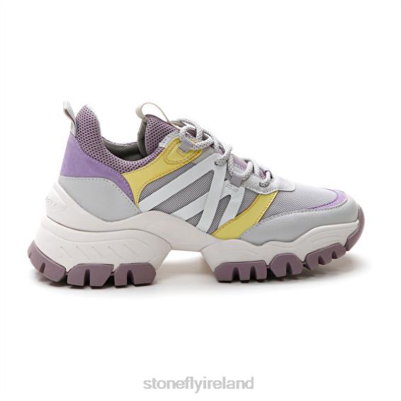 B6RB59 TWIGGY 1 TEXTILE/NAPPA LTH Purple/Yellow Stonefly Women Shoes