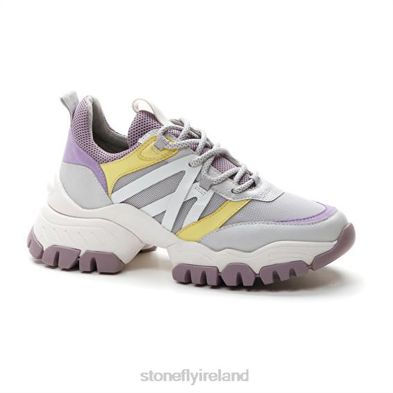 B6RB59 TWIGGY 1 TEXTILE/NAPPA LTH Purple/Yellow Stonefly Women Shoes