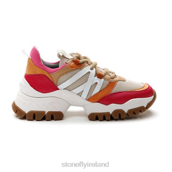 B6RB61 TWIGGY 1 TEXTILE/NAPPA LTH Red/Pink/Brown/Orange Stonefly Women Shoes